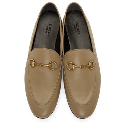 gucci loafers taupe